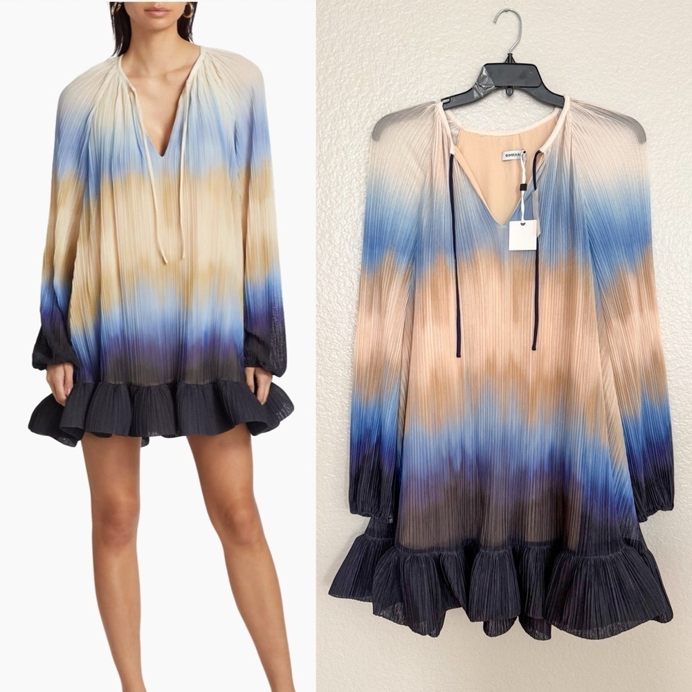NWT Simkhai Adasia Mini Dress in Sky Ombre